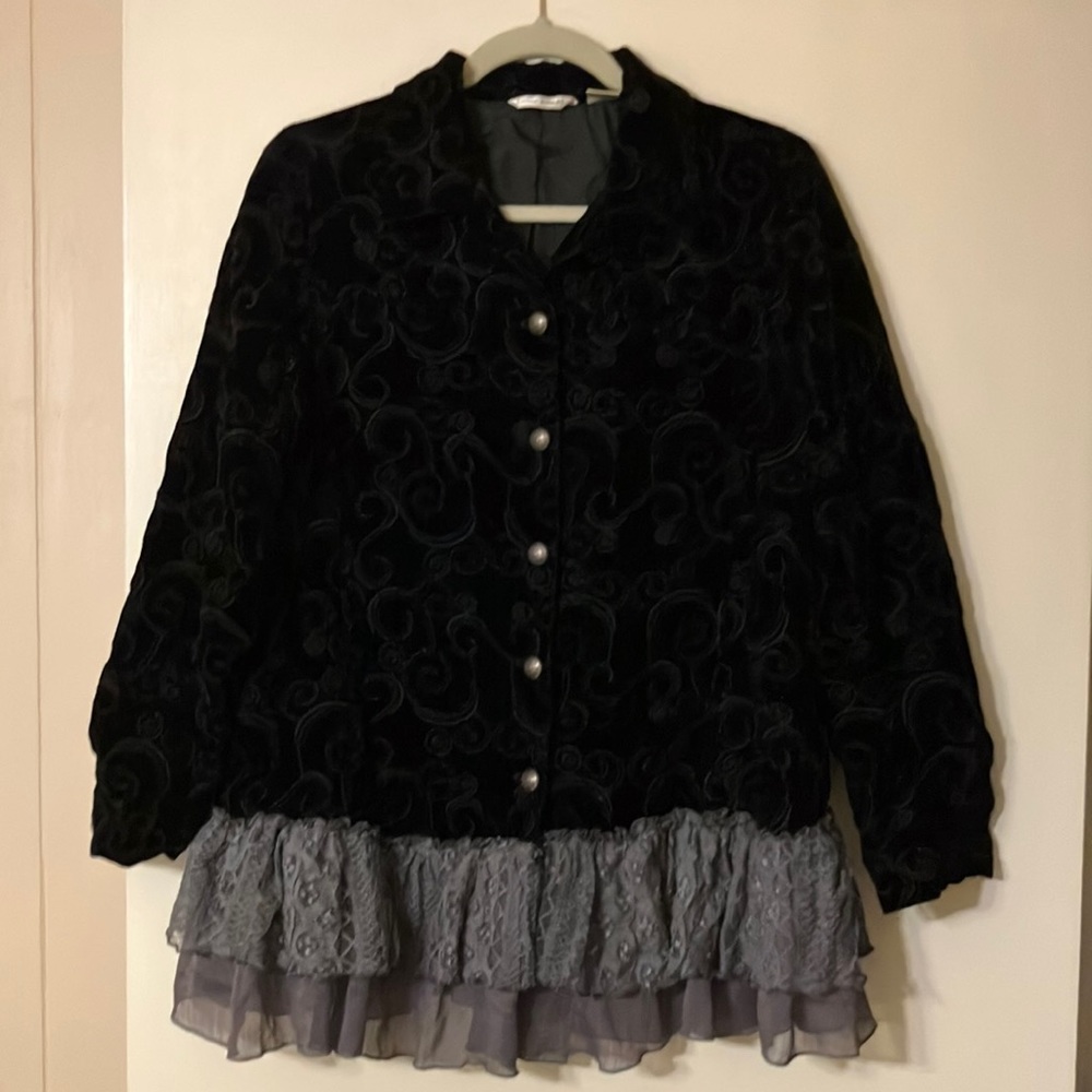 Laura Ashley lightweight velvet jacket